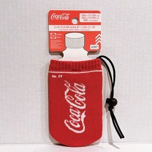Coca Cola Red Knit Bottle Holder
